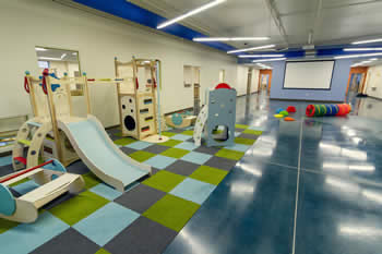 play equipment and tunnels